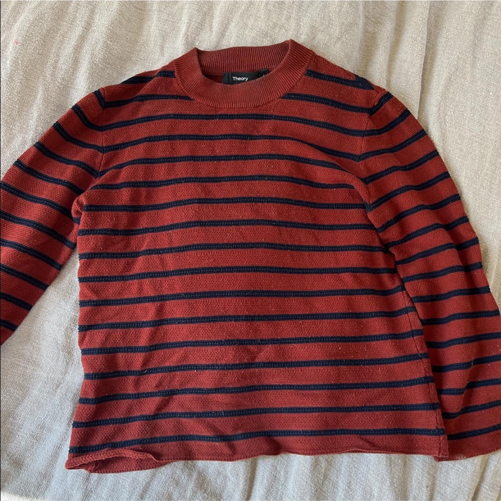 Theory mock neck 3/4 sleeve sweater